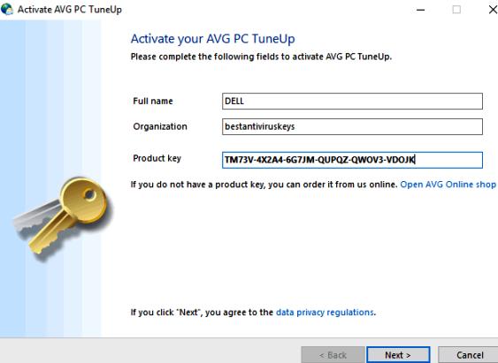 avg pc tuneup registration key